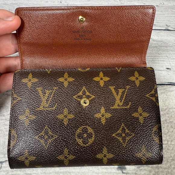 Louis Vuitton Porte Tresor Etui Papier Trifold Wallet Monogram Canvas Leather - Picture 7 of 16